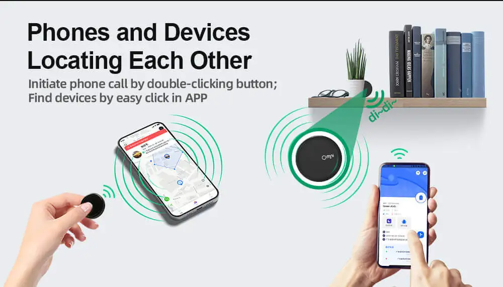 Pelacak Nirkabel Anti Hilang Smart Air Tag Pencari Lokasi Kunci untuk IOS Android