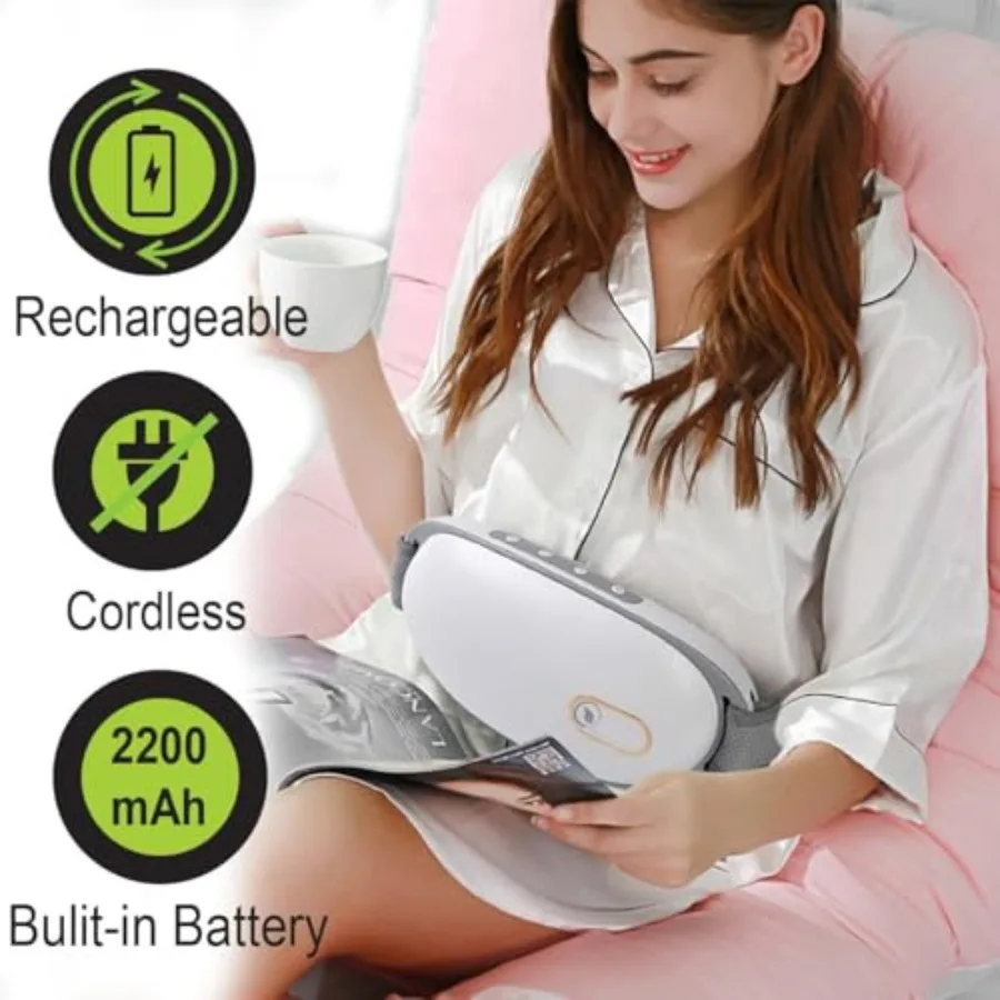 Elektryczny masażer brzucha do relaksacji i komfortu, łagodzący masaż na nadmuchiwany brzuch i zaparcia, wyszczuplający W