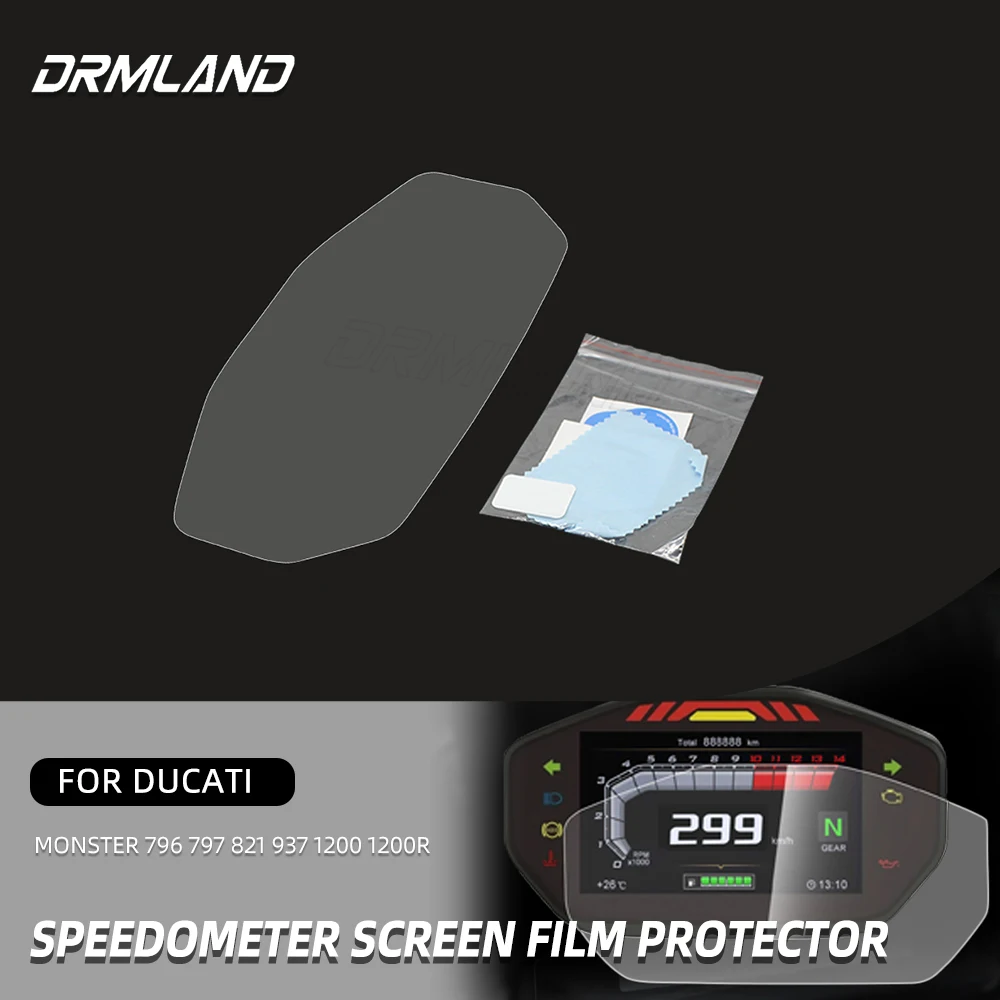 For DUCATI Monster 796 797 821 937 1200 1200R Motorcycle Speedometer Guard Cluster Scratch Protection Film Screen Protector