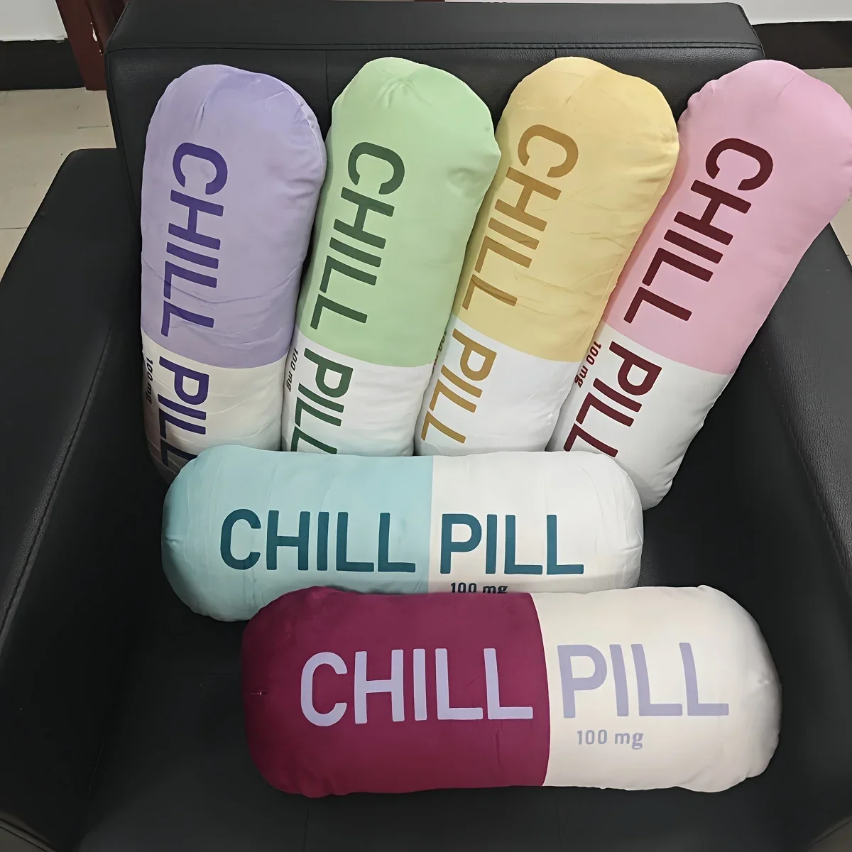 Chill Pill Pillow Fashionable Room Decor - Fun Seat Cushions, Pedals, Birthday Gifts For Teachers, Doctors, Nurses, Lawyers,