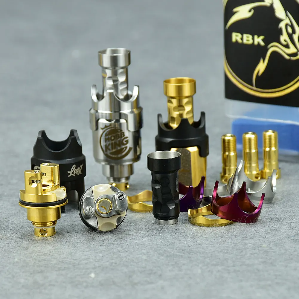 Wolfcoolvape Mobb MINI King rba Bridge 316ss ถัง VAPE rba PRC Boro สำหรับพินถังอากาศแท่ง/BB/Boro 1.5มม./2.5มม./3.0มม./3.5มม.