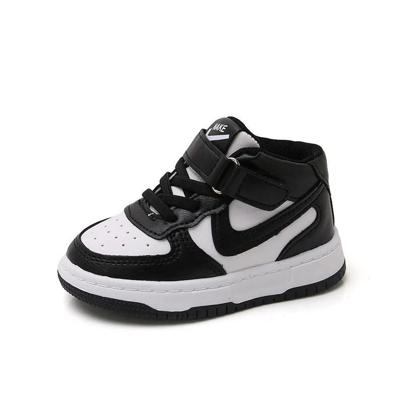 Sneakers Mid-top per bambini scarpe da tavola Casual classiche per ragazzi scarpe da corsa per ragazze scarpe da ginnastica in Velcro atletiche