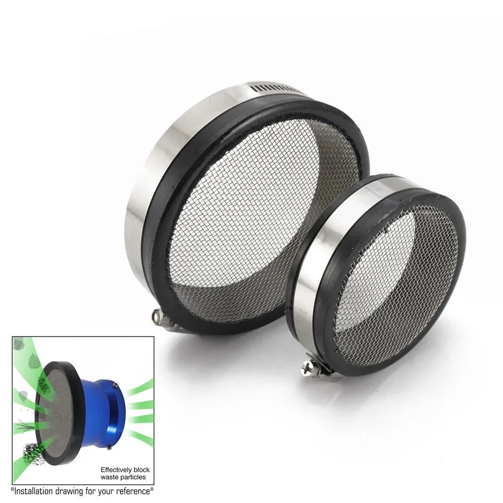 76mm/102mm Air Intake Turbo Protector Air Screen Insert Inlet Protection Cover For Motorcycle Air Intake Filter