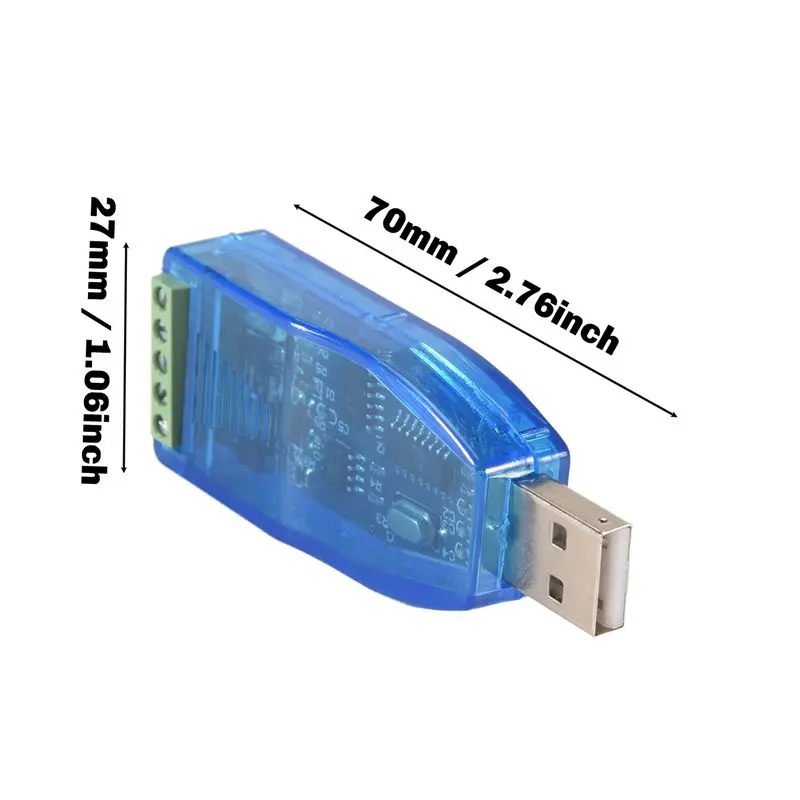 A31T USB to RS485 Converter Isolate Module 2Pcs, Industrial TVS ESD Protection CH340E Standard for RS-485 Connector Board