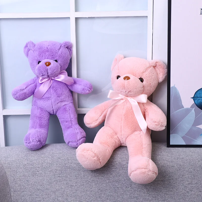 Simpatico orsacchiotto peluche morbido orsetto farcito animale giocattolo Plushie Kawaii gatto bambino che dorme giocattoli decorazioni per la casa per i regali della ragazza dei bambini