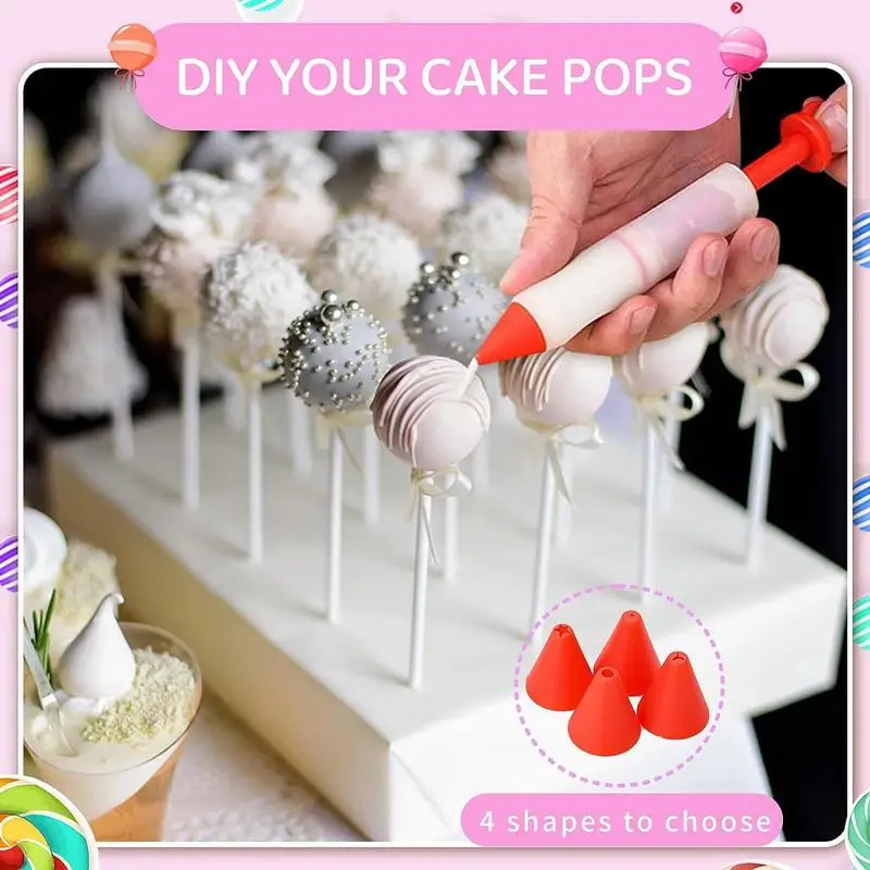 302pcs Lollipop Making Kit Accessories Reusable Funny Cake Pop Supplies for Wedding Parties Safe materials healthy and reliable