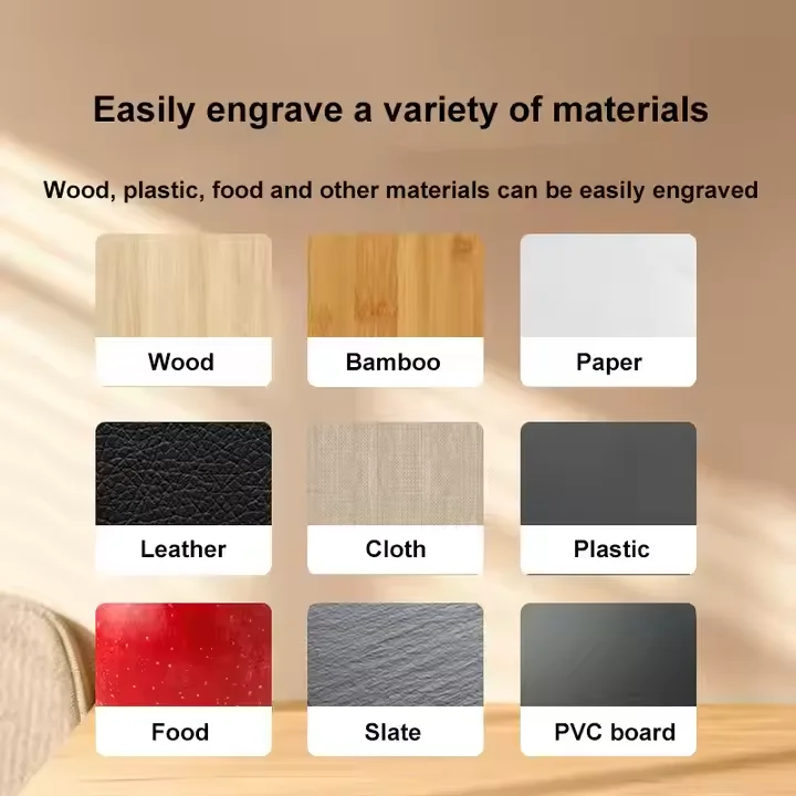 K6 آلة وسم سطح المكتب الصغيرة المحمولة الكهربائية الليزر حفارة للخشب والجلود مجلس ديود نوع الليزر يدعم AI LAS جديد #2