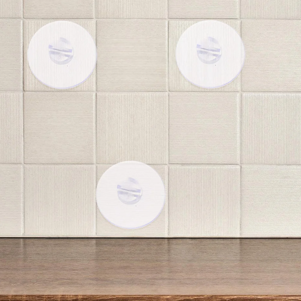 

20pcs Cable Fixing Suction Cup Flat Top Design Strong Adhesion For Tile Walls Compact Size Kitchen Bathroom Suction Cup Cord