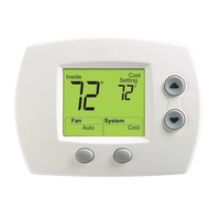 Honeywell TH5110D1022, Large Display Non-Programmable Digital Thermostat 24V, Universal 1 Heat/1 Cool Heat Pump, FocusPRO 5000