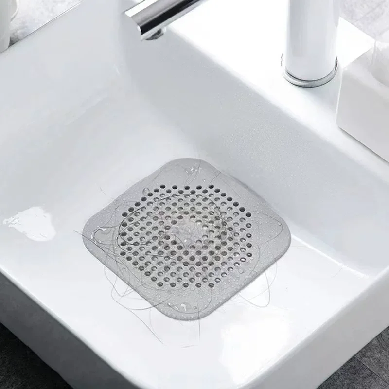 

Shower drain cover hair catcher bathroom silicone plug kitchen sink bathtub filter