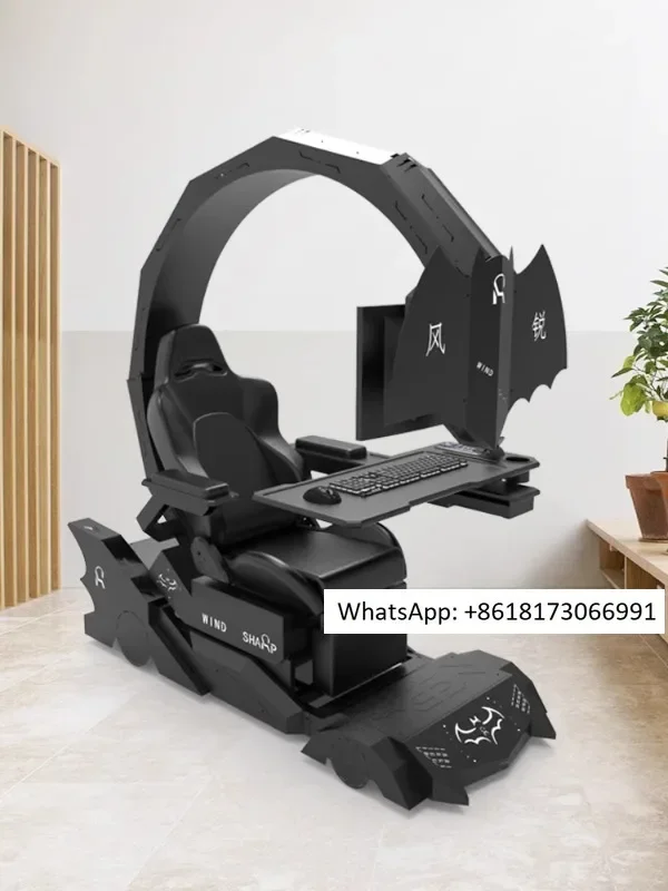 Intelligent cockpit gaming chair, space capsule computer chair, e-sports hotel, internet cafe gaming, sedentary comfort