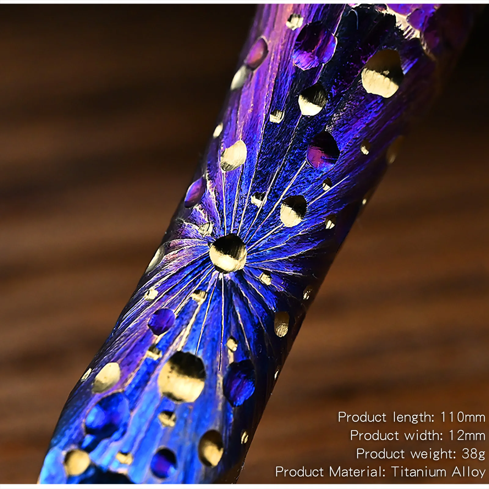 Starry Sky Limited Edition Hand‑Carved Titanium Alloy Multi‑Function Crowbar Bottle Opener Outdoor EDC Tool