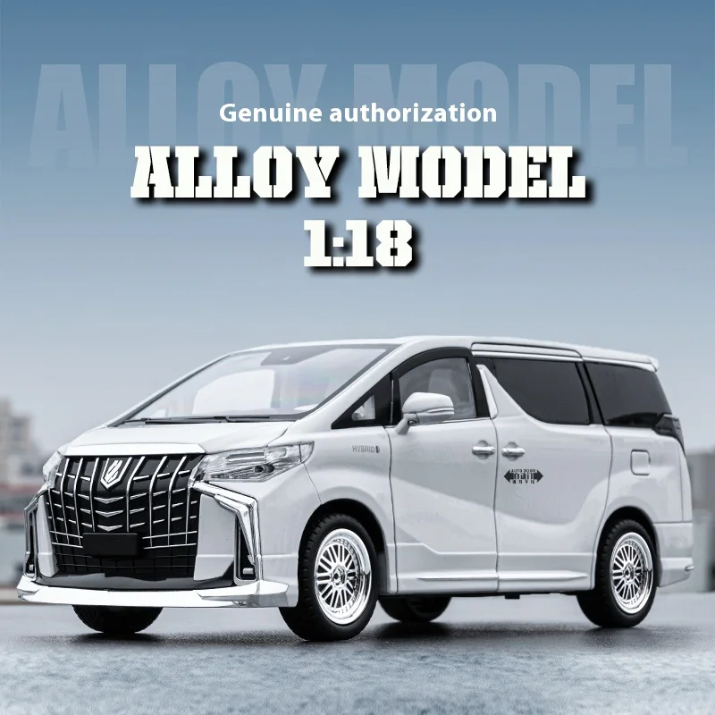

1:18 властные игрушки из сплава Alpha, крутой звук и свет, автоматические электрические двери, изысканные настольные украшения