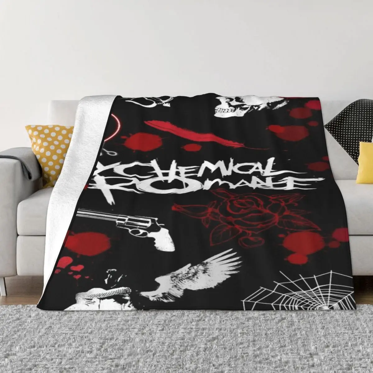 My Chemical Romance 614 Anime Knee Blanket Thin Wadding Blanket Throw Blanket