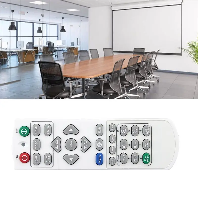 ABUO Q-3101 Remote Control for ViewSonic Projectors PA500S, PA503S, PS501W, Replacement White