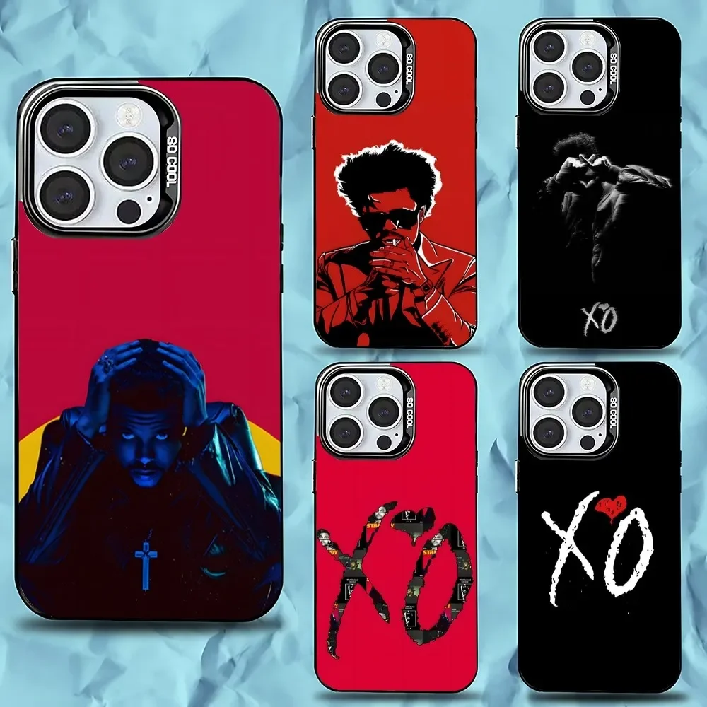 

The W-Weeknd XO Phone Case For iPhone 16,15,14,13,12,11,Pro,Max,Plus,Mini,XS,SE Anti Fall Black Matte Hard Bumper