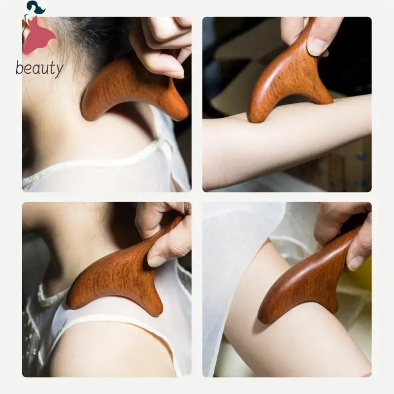 Triangle Blood Crculation Acupuncture Vietnam Fragrant Wood Massage Trigeminal Scrap Lymphatic Drainage Shiatsu Body Massager