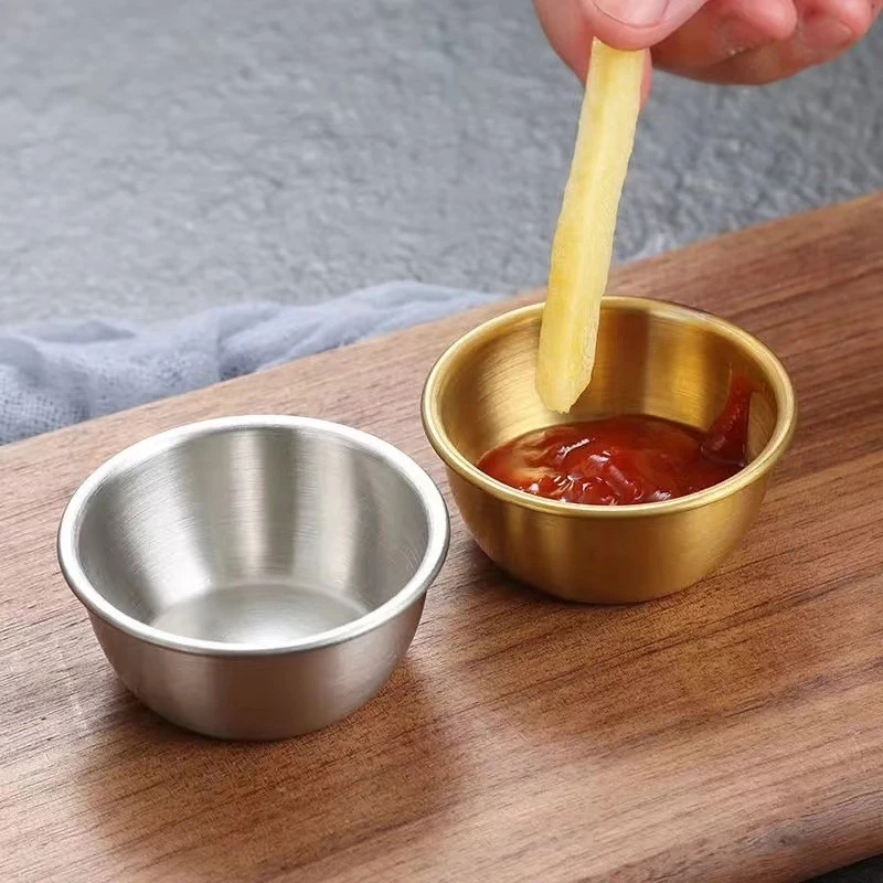 Sauce Dipping Bowl 304 Stainless Steel Dipping Cups Round Sa