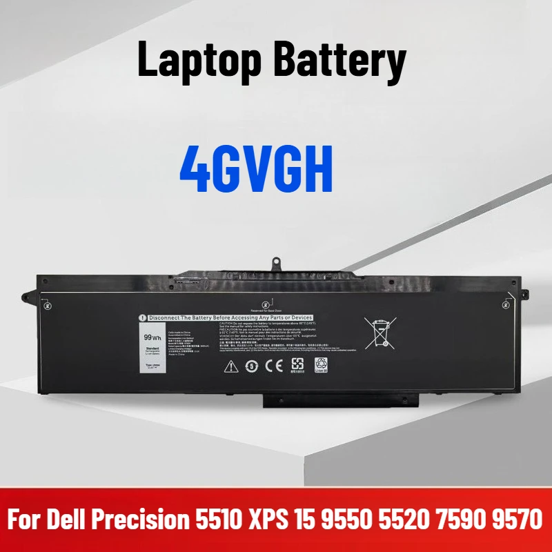 

For Dell Precision 5510 XPS 15 9550 5520 7590 9570 Laptop Battery 4GVGH