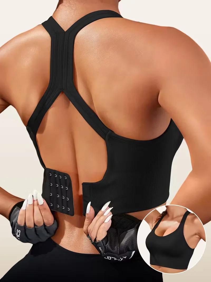 Women'S Sports Bra Without Underwire,with Cross Straps And Padding,for Yoga,Running,Fitness Activities