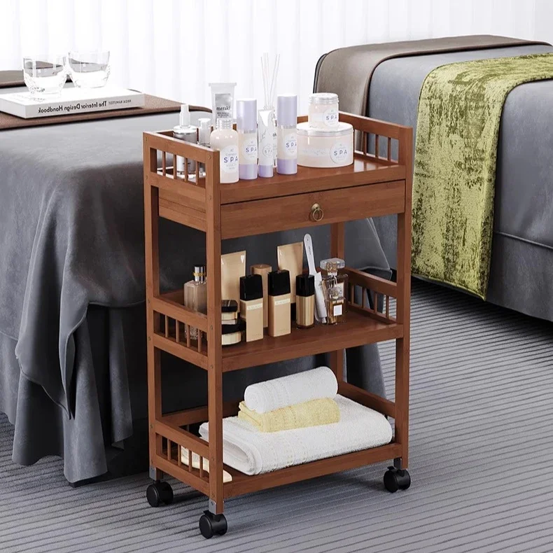 مانيكير عربة صالون حديثة مستحضرات التجميل تصفيف الشعر المتداول عربة أدوات صالون عربة الأدراج الطبية الأثاث Carritos Lstc