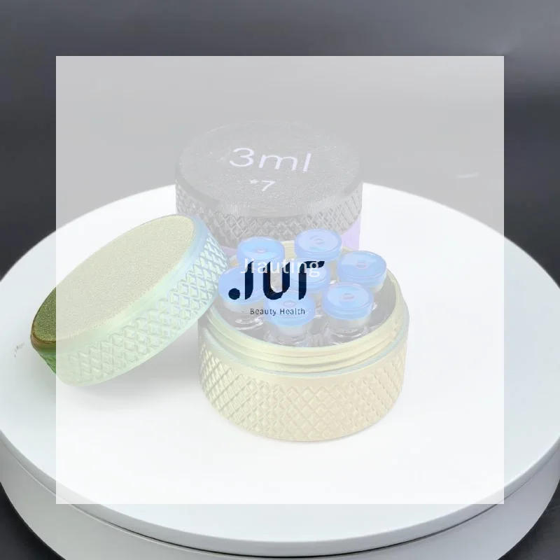 1 PCS 3D Printed Round Plastic Storage Box, Vial Container Holds 7Pcs 3ml Sample Bottles