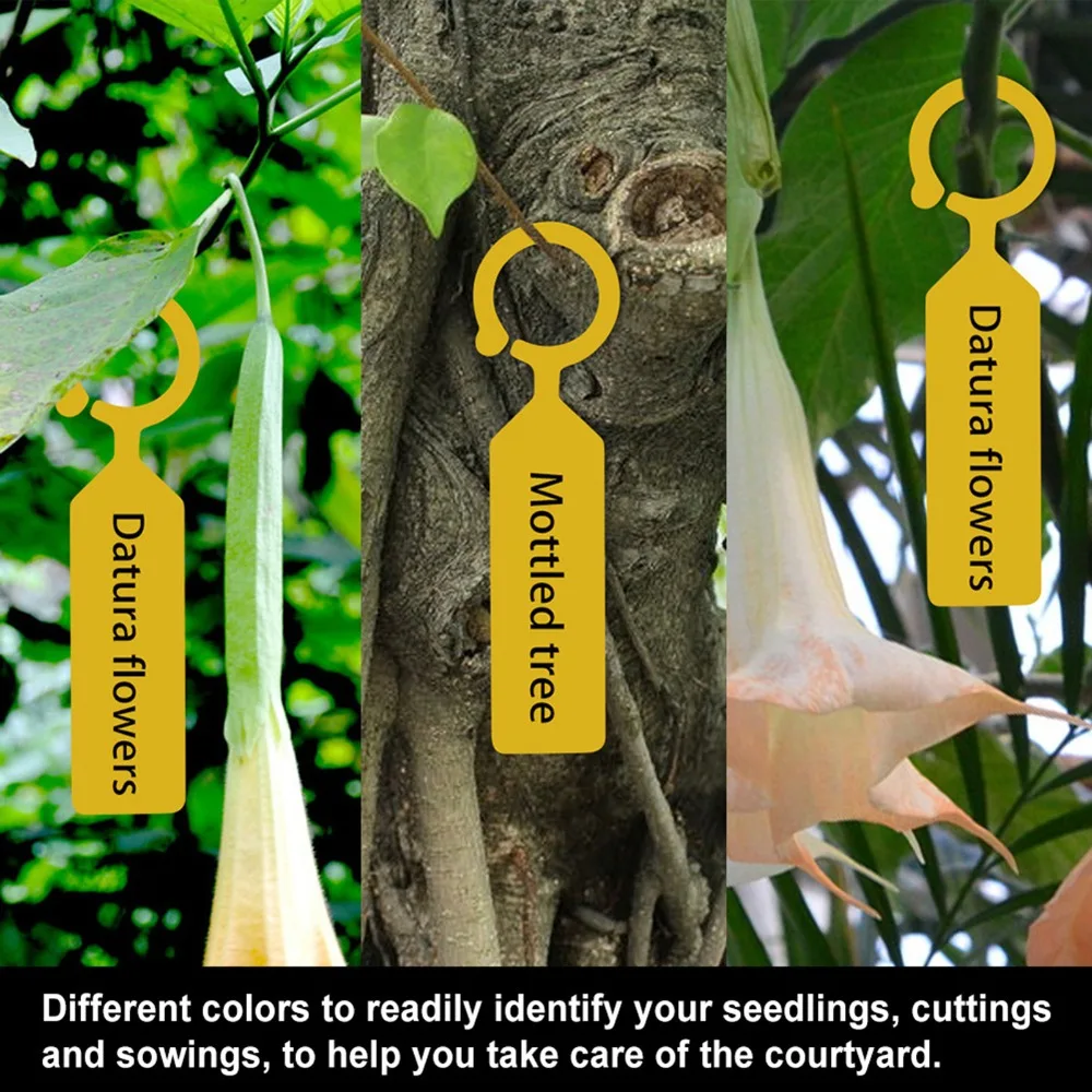 200PCS Plastic Plant Labels Reusable Writable Plant Tags Smooth Surface Lightweight Plant Tree Nursery Tags