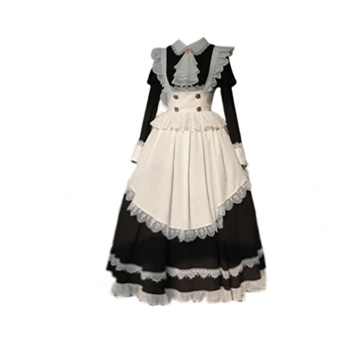 Disfraz de sirvienta Sle para mujer, talla Extra grande, 200 Pou, Lolita orm Dr, Street Faion, primavera, Otoño e Invierno
