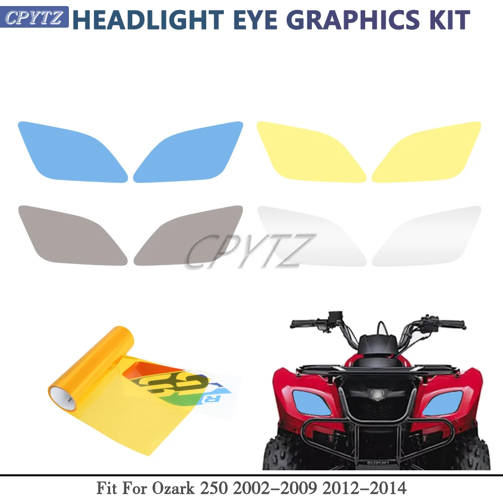 

Headlight Stickers Headlight Vinyl Film Decal Fit For Ozark 250 2002-2009 2012-2014
