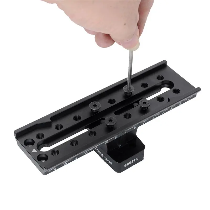 

ABJA IS-THZ863 Adjustable Lens Replacement Foot Bracket for Manfrotto 502/701 Sand Sparrow 6T/8T/DV3+3/DV5+5 Hydraulic Head