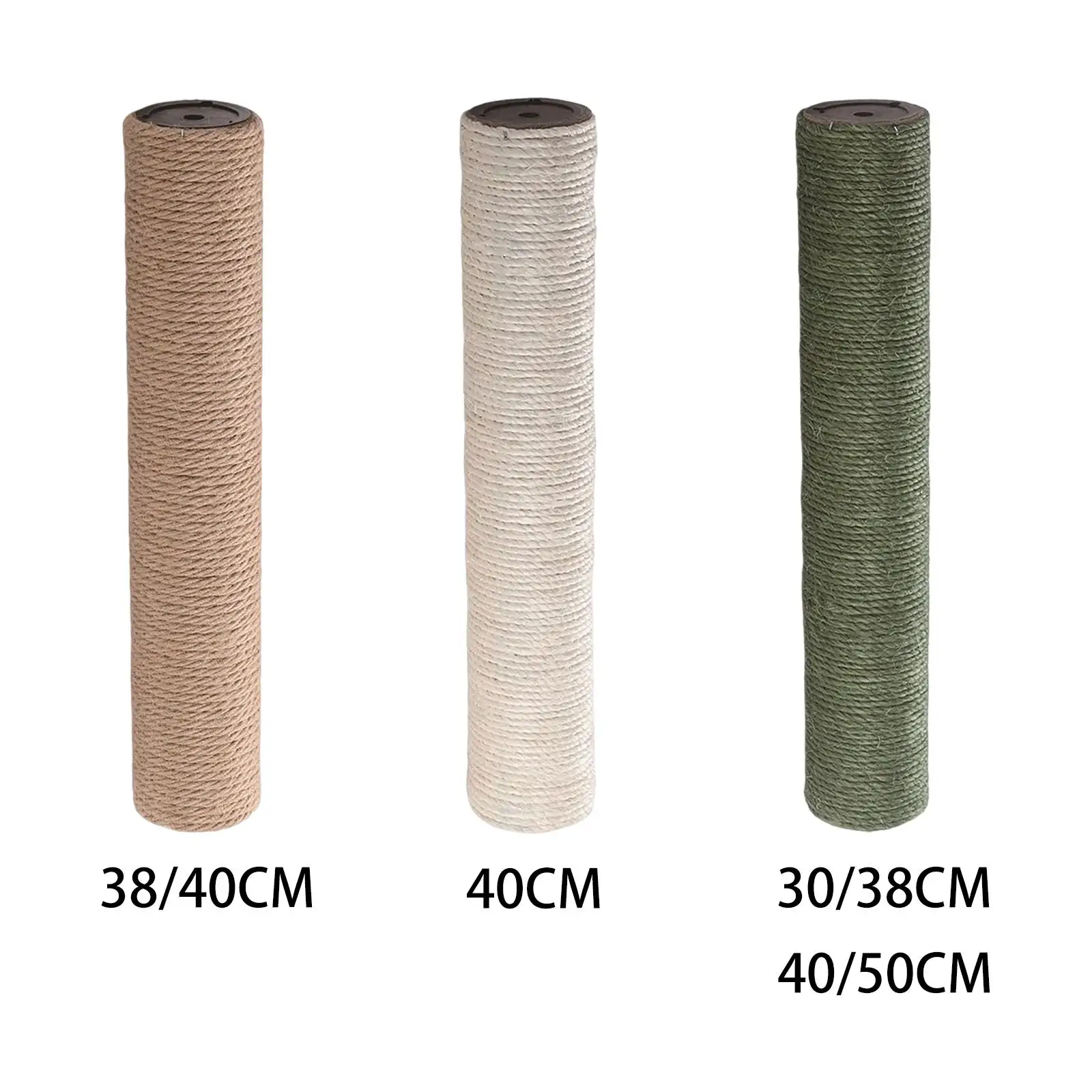 Cat Scratching Post Extension Pole Natural Sisal Replacement Scratcher for Sofa Shield and Cat Playground