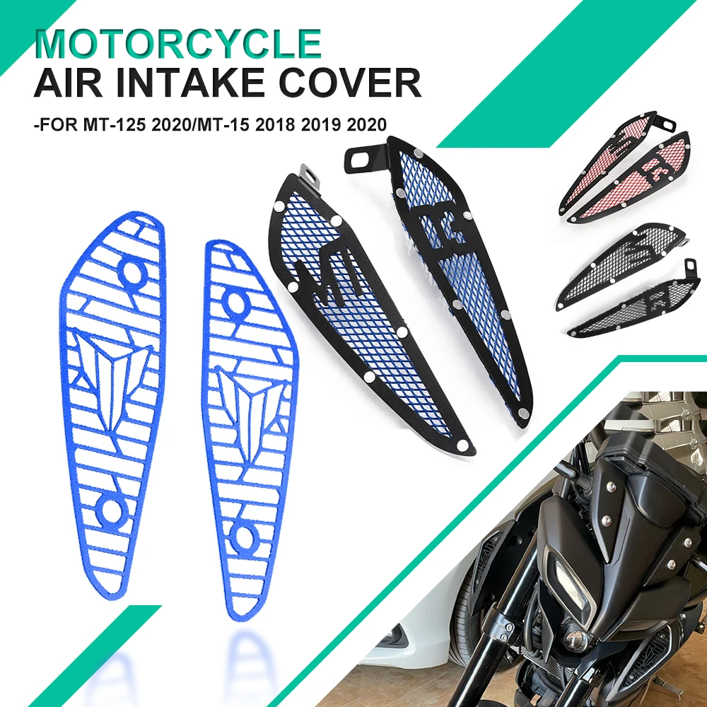 Intake Cover For YAMAHA MT-125 MT15 2018-2020 MT-03 mt03 2020 - 2023 Motorcycle Fuel Tank Air Intake Mesh Inlet Decoration Guard