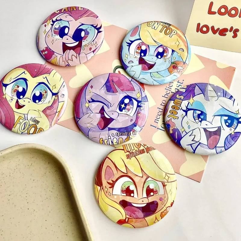 58mm My Little Pony Badge Decoration Card Purple Yue Biqi Soft Girl Heart Lovely Bright Film Homemade Gift Surprise Collection