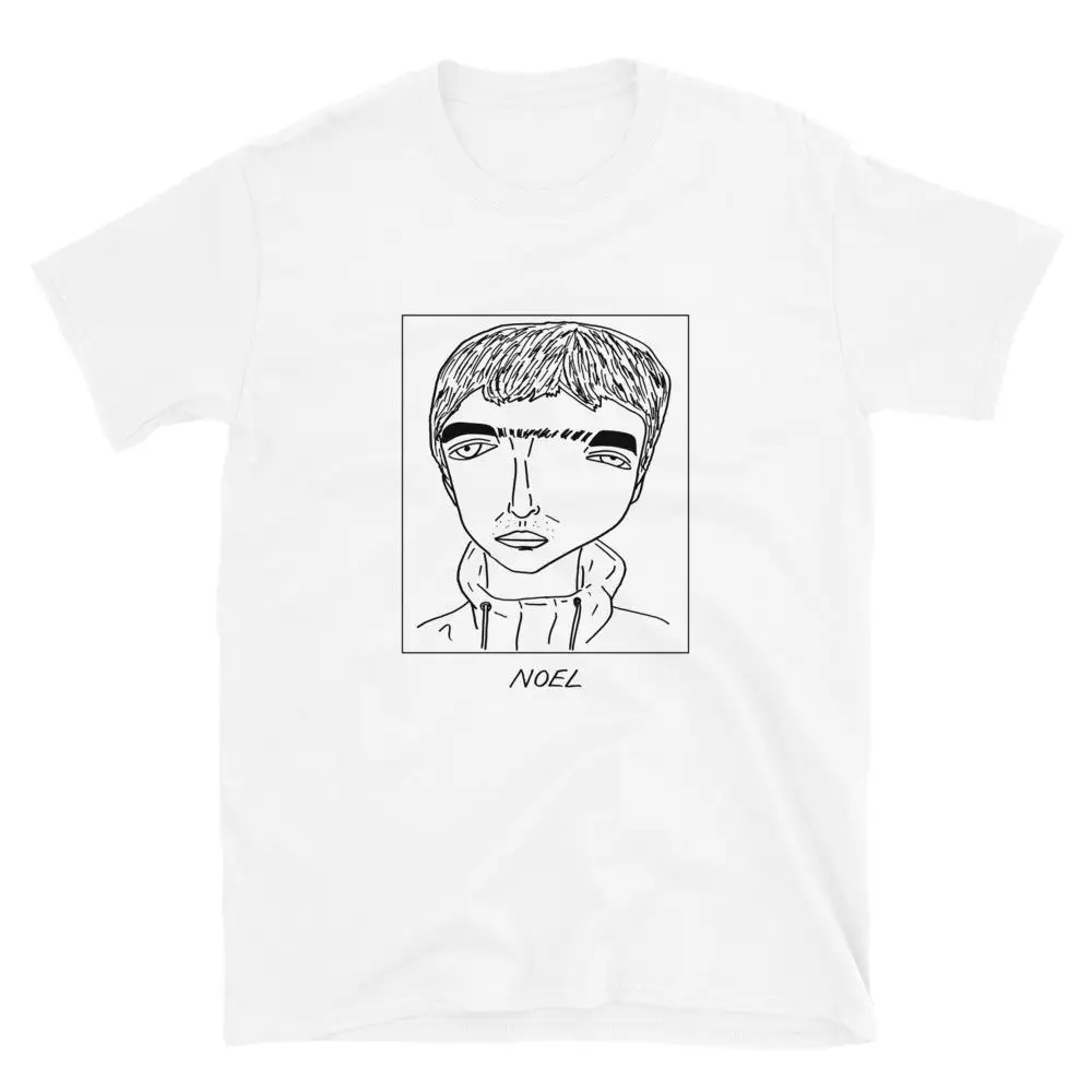 Badly Drawn Celebrities - Noel Gallagher - Oasis - Unisex T-Shirt - FREE Worldwide Delivery