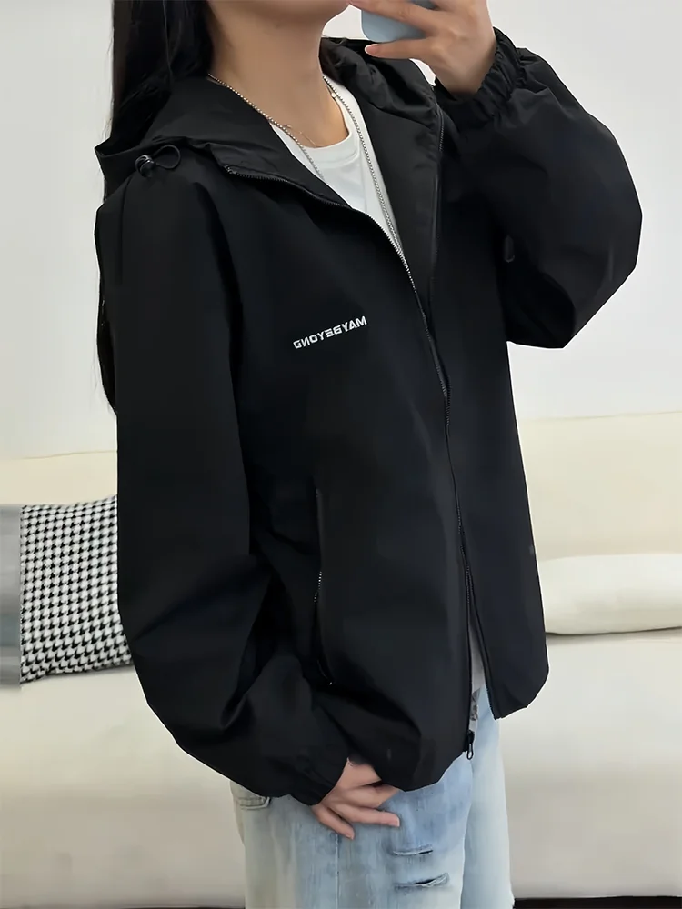 Tee-Proof Soft ell Jaet ex Outdoor Workwear Bicycle Riding Clothes Autumn Season Functional Sle Long Sve Coat