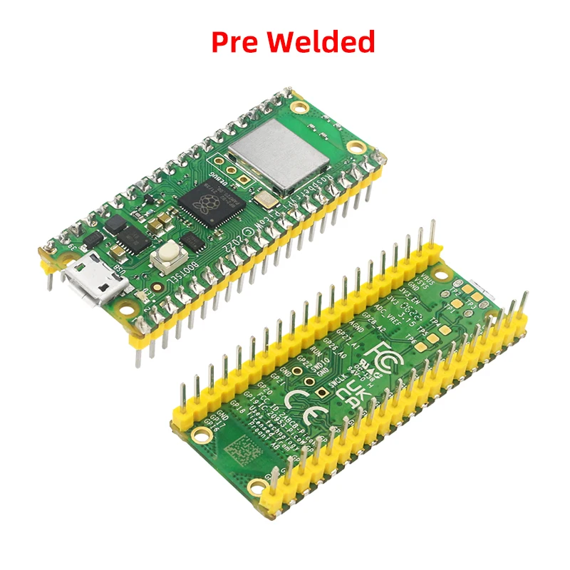 Neue Raspberry Pi Pico W Mit Wireless WiFi RP2040 Mikrocontroller Entwicklung Bord Optional Acryl Fall GPIO Header