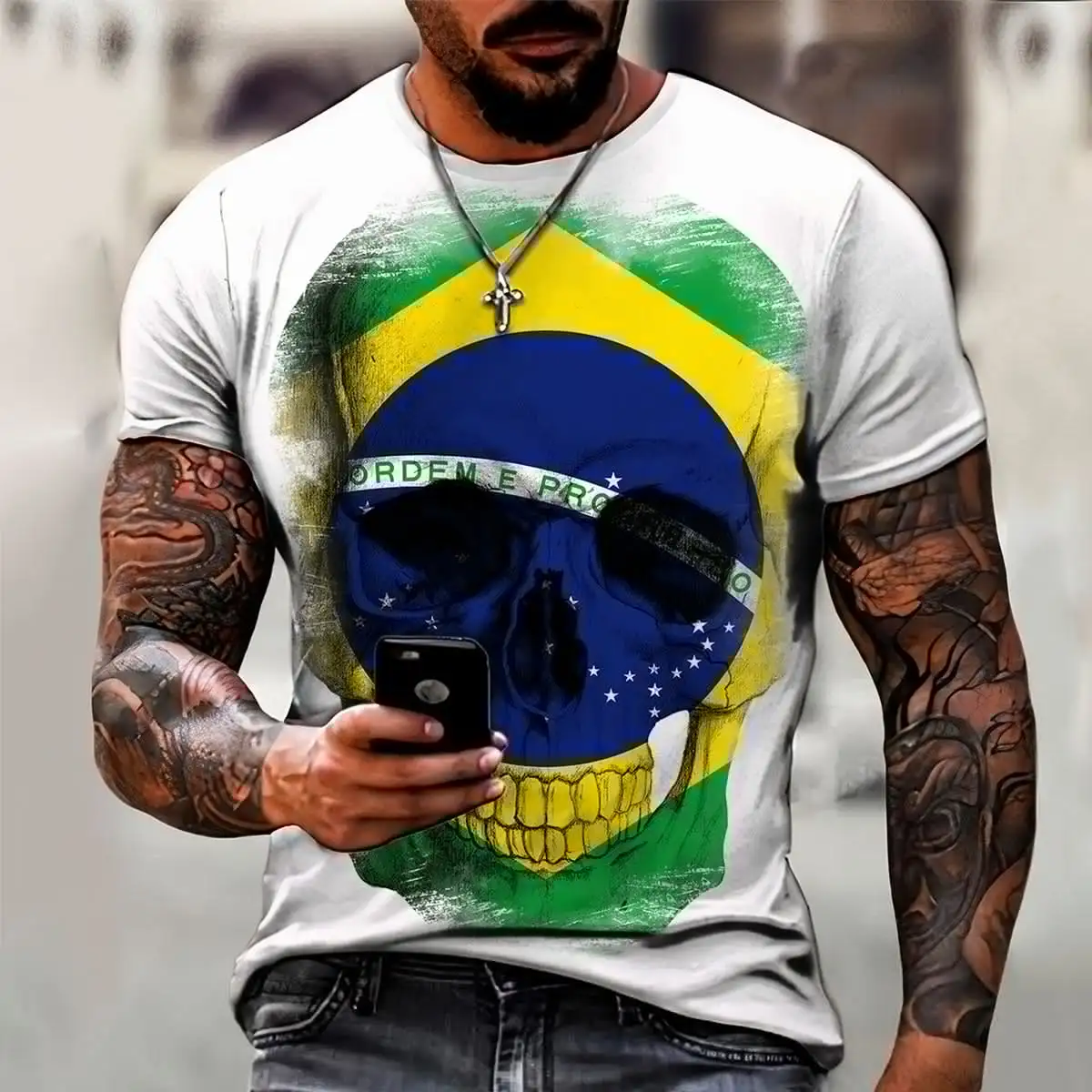 Brazil Skull Men's T-Shirt