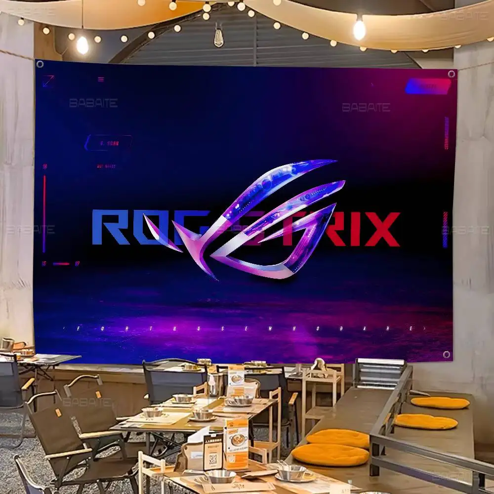 A-AsuS-S R-ROG LOGO Advanced Printing Commercial Advertising Flag Company Party Banner