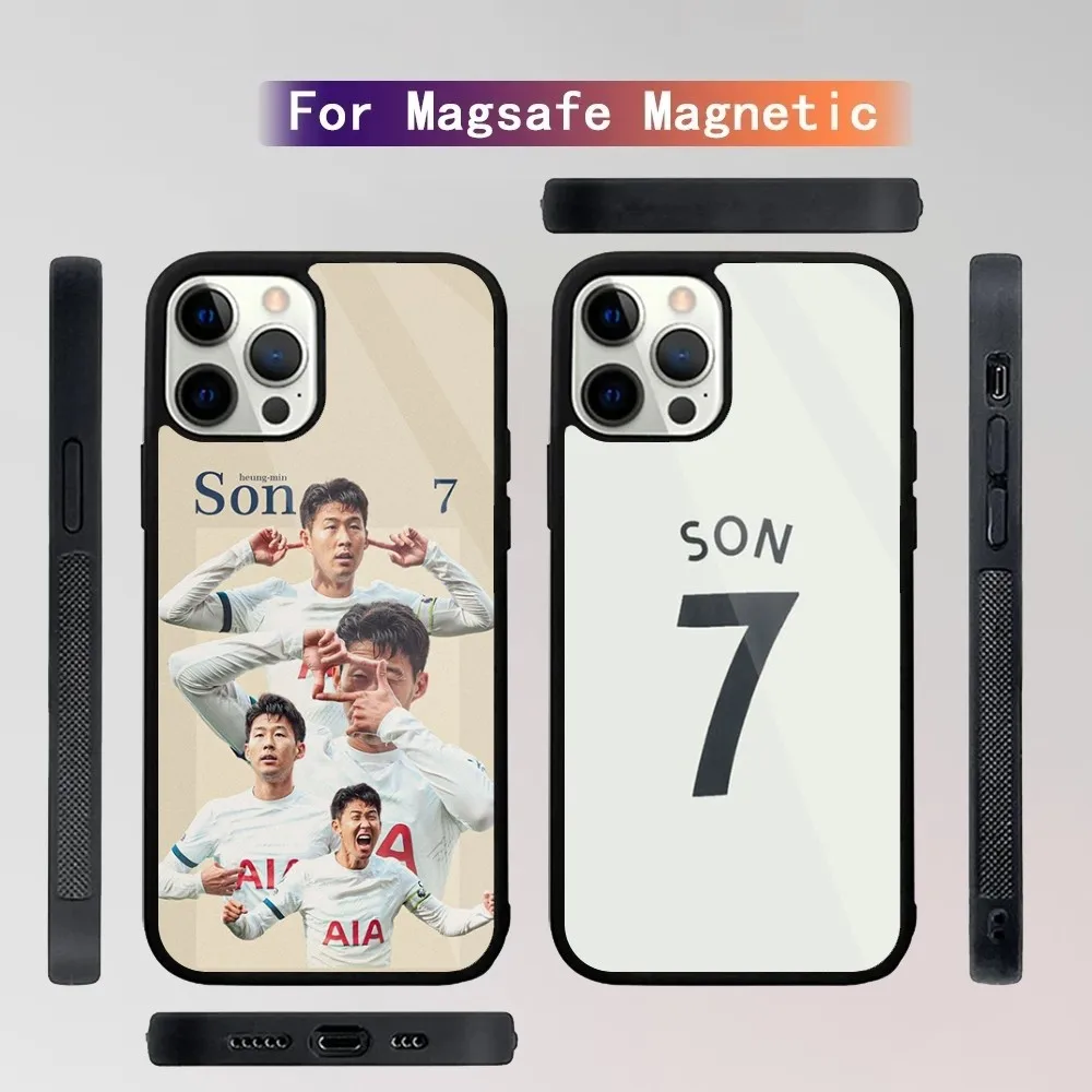 Son H-Heung-mins Football  Phone Case For iPhone 16,15,14,13,12,11,Plus,Pro,Max Mini Magsafe Magnetic Wireless Charging