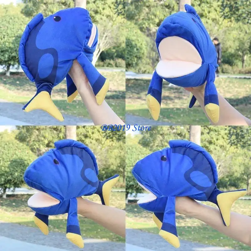 Q0KB Hand Puppet para muñecas papel para jugar títeres lujo madera interactiv parent-hijo interactiv