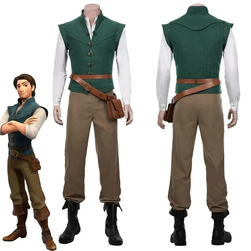 

ABC123Flynn Rider Tangled Rapunzel Cosplay Costume Adult Carnival Uniform Anime Halloween Costumes # 1 # W.s,3'f.5;j.8