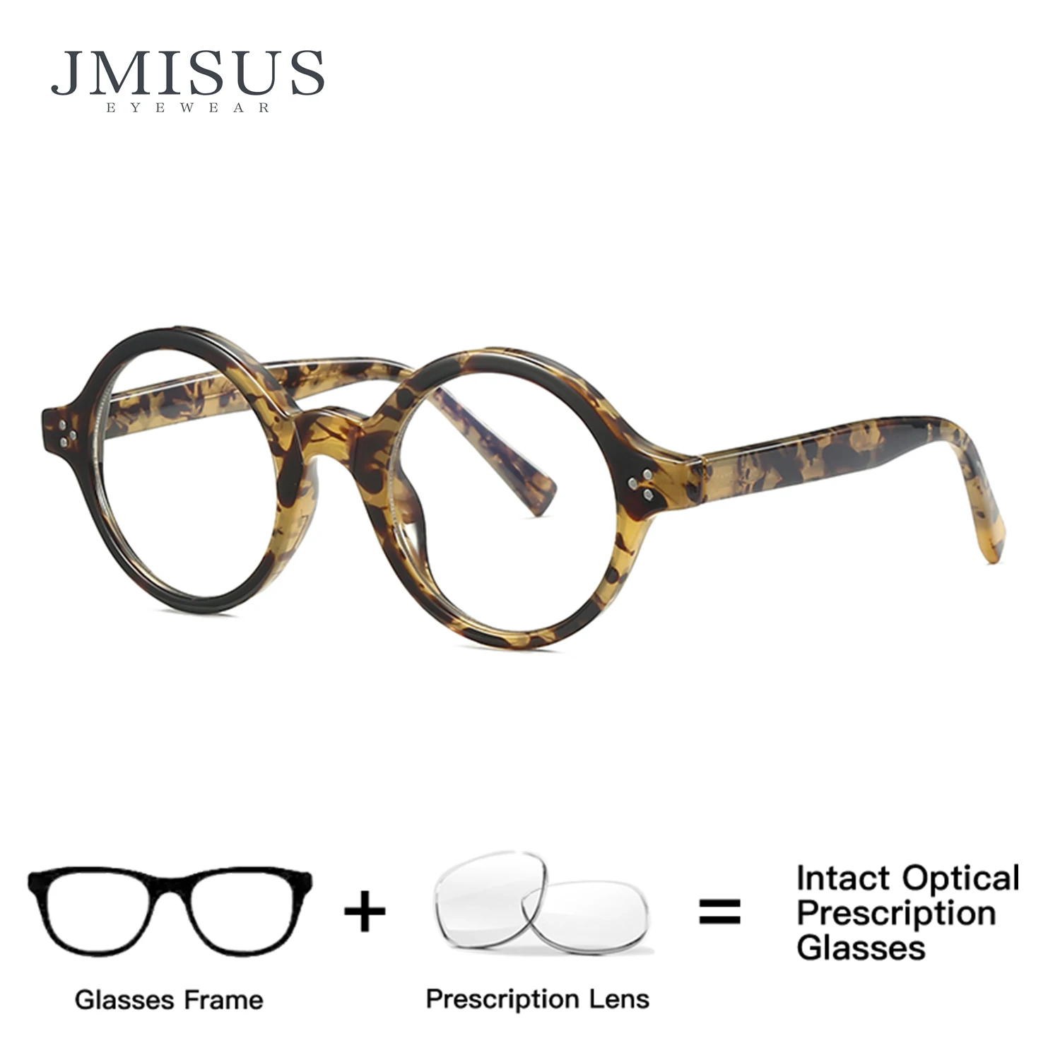

﻿JMISUS Retro Small Round Prescription Glasses Woman Men Classic Rotundity Optical Eyeglass Myopia Progressive Optical Eyewear