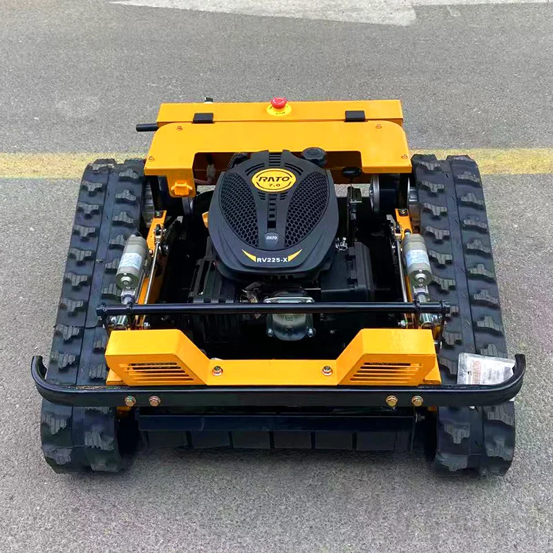 

Customized Hot-selling tracked robot lawn mower Self-propelled garden lawn mower with zero-turn remote control and tracks
