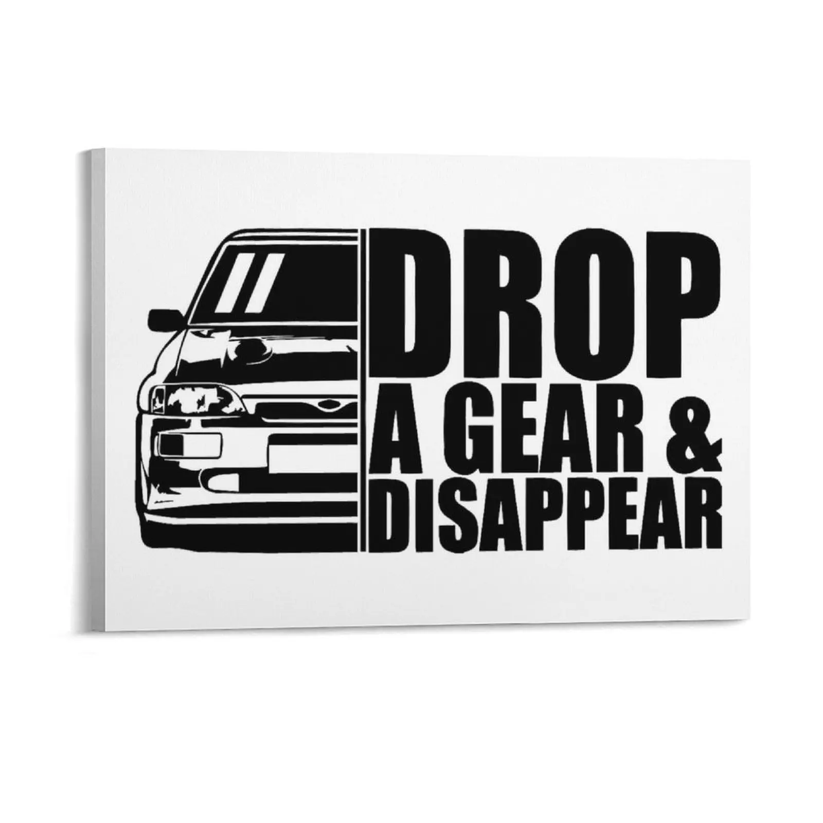 

Illustration Of Classic Car 1990 1997 Escort Rs Cosworth Rs2000 Canvas Painting Club Funny Plaques Framed Wall Paintings