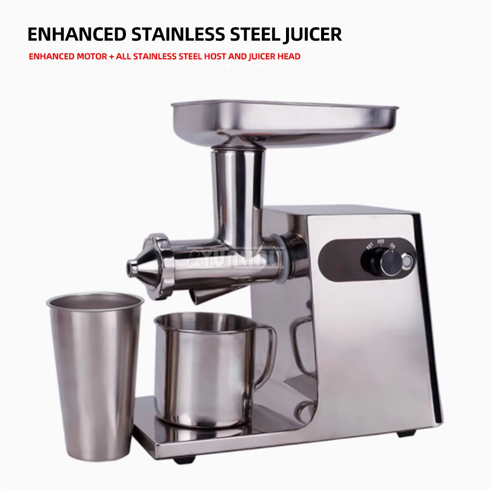 عصارة فواكه وخضروات من الفولاذ المقاوم للصدأ، عصارة باردة مدمجة، تورشيو بريسا لكل Uva