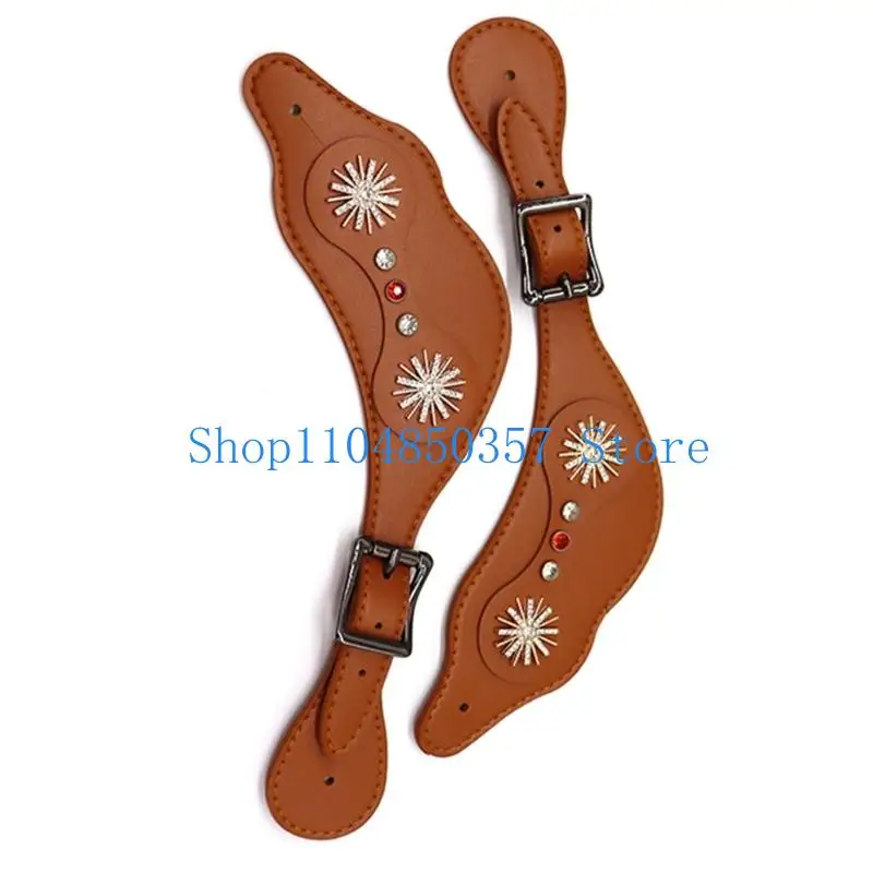 Регулируемая длина, ботинки из искусственной кожи с хорошим ремешком, ботинки с цветочным принтом в стиле вестерн, хороший ремешок, энаestrians, декоративные аксессуары, простые в использовании