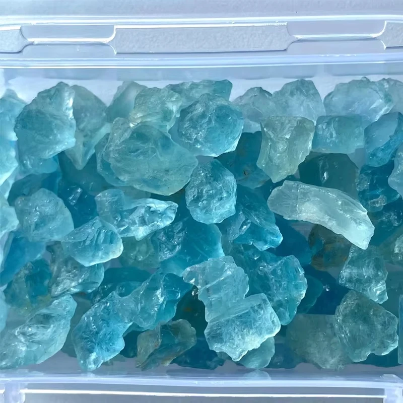 

Aquamarine Collection 1/4 Lb Natural Blue Crystal 1st Quality Specimen Gemstones