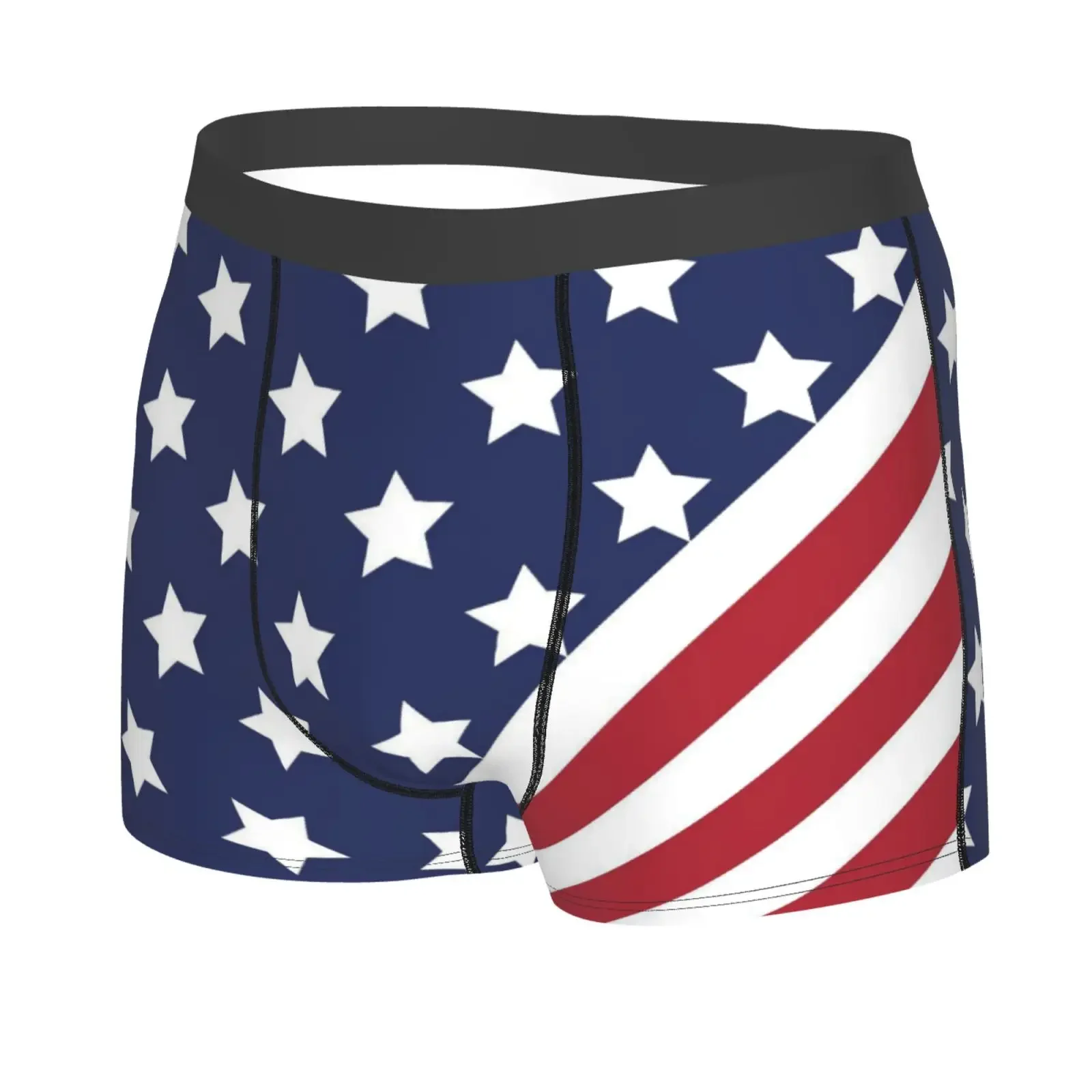 American Flag Print Men's Underwear Healthy Soft Comfortable High-Quality Men's Briefs Stylish Trendy Casual Sports Panties