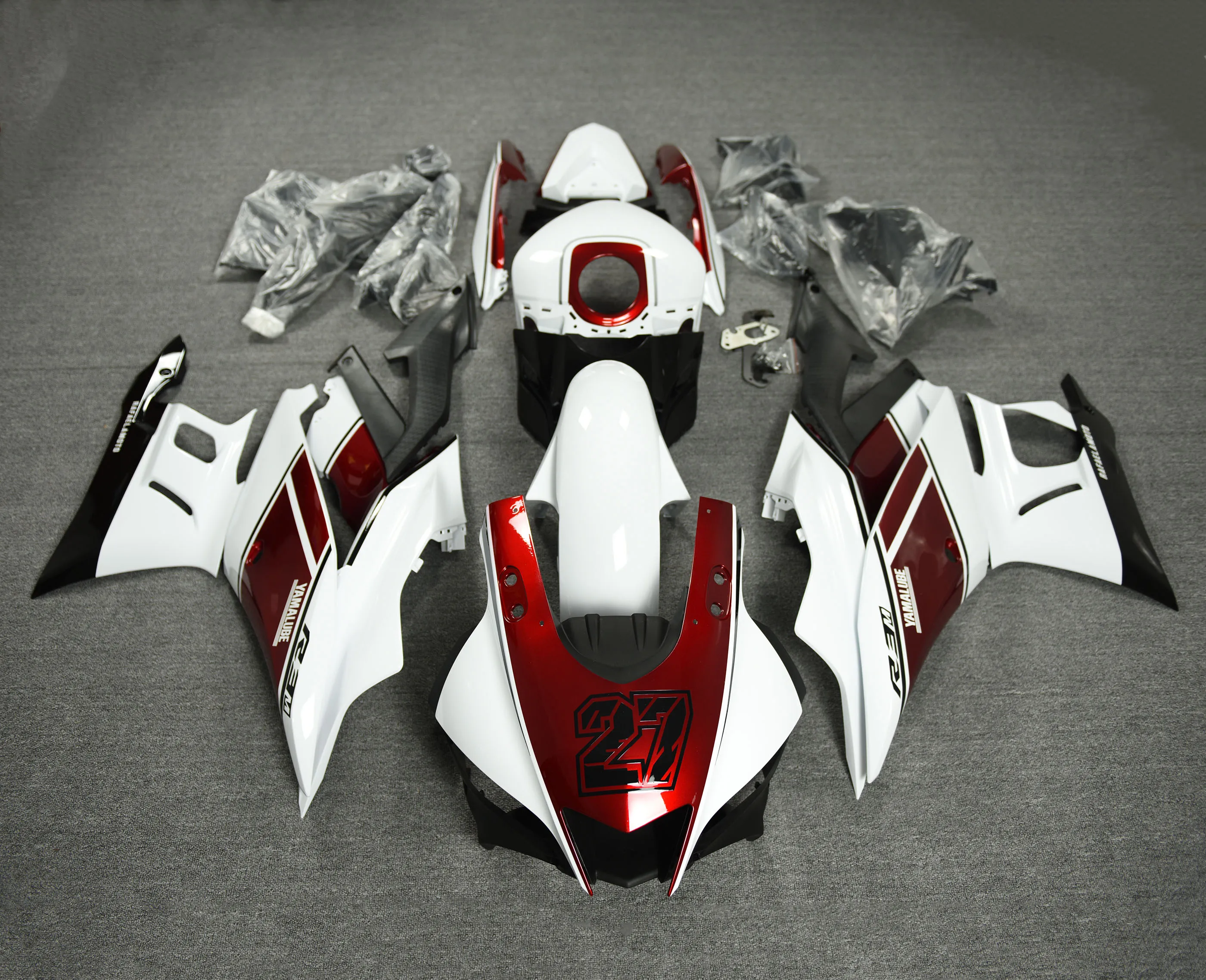 

Suitable for YZF-R3 YZF R3 R3M R25 2019 2020 2021-2023 Motorcycle Shell Fairing Spoiler Bodywork Set ABS Injection Molding RH12