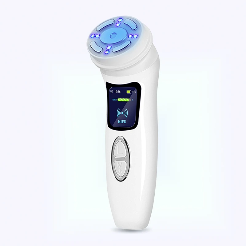 Mini Rechargeable  Microcurrent Facial Massage  Rejuvenation Heat Therapy Beauty Device Mini Face Cleansing Machine